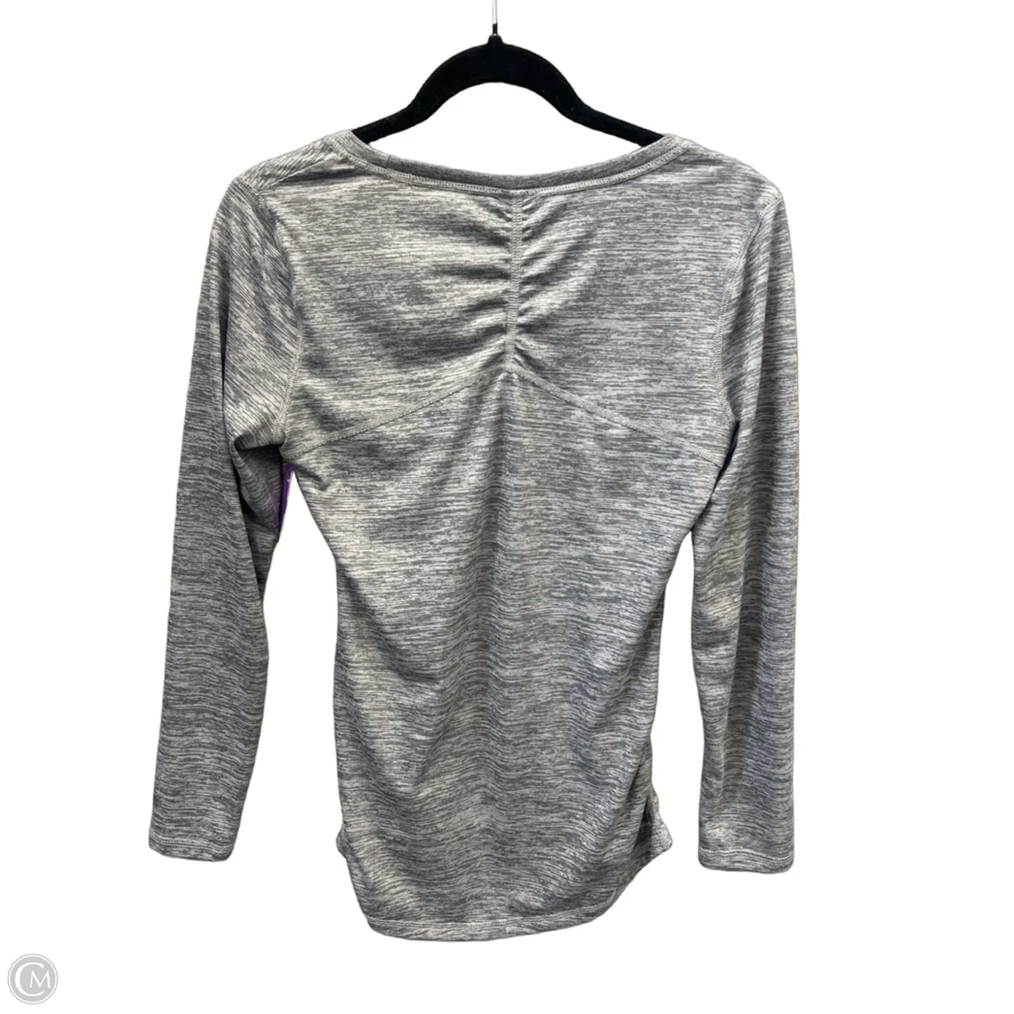 Athletic Top Long Sleeve Crewneck By Athletic Works In Grey, Size: Xs