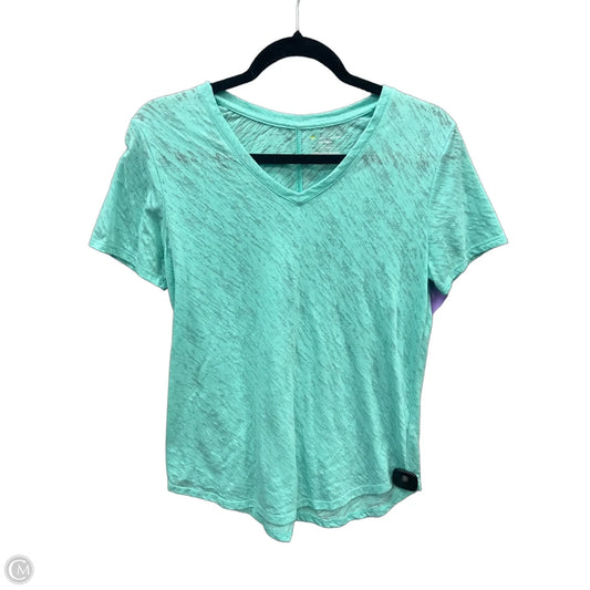 Athletic Top Short Sleeve By Tek Gear In Green, Size: S