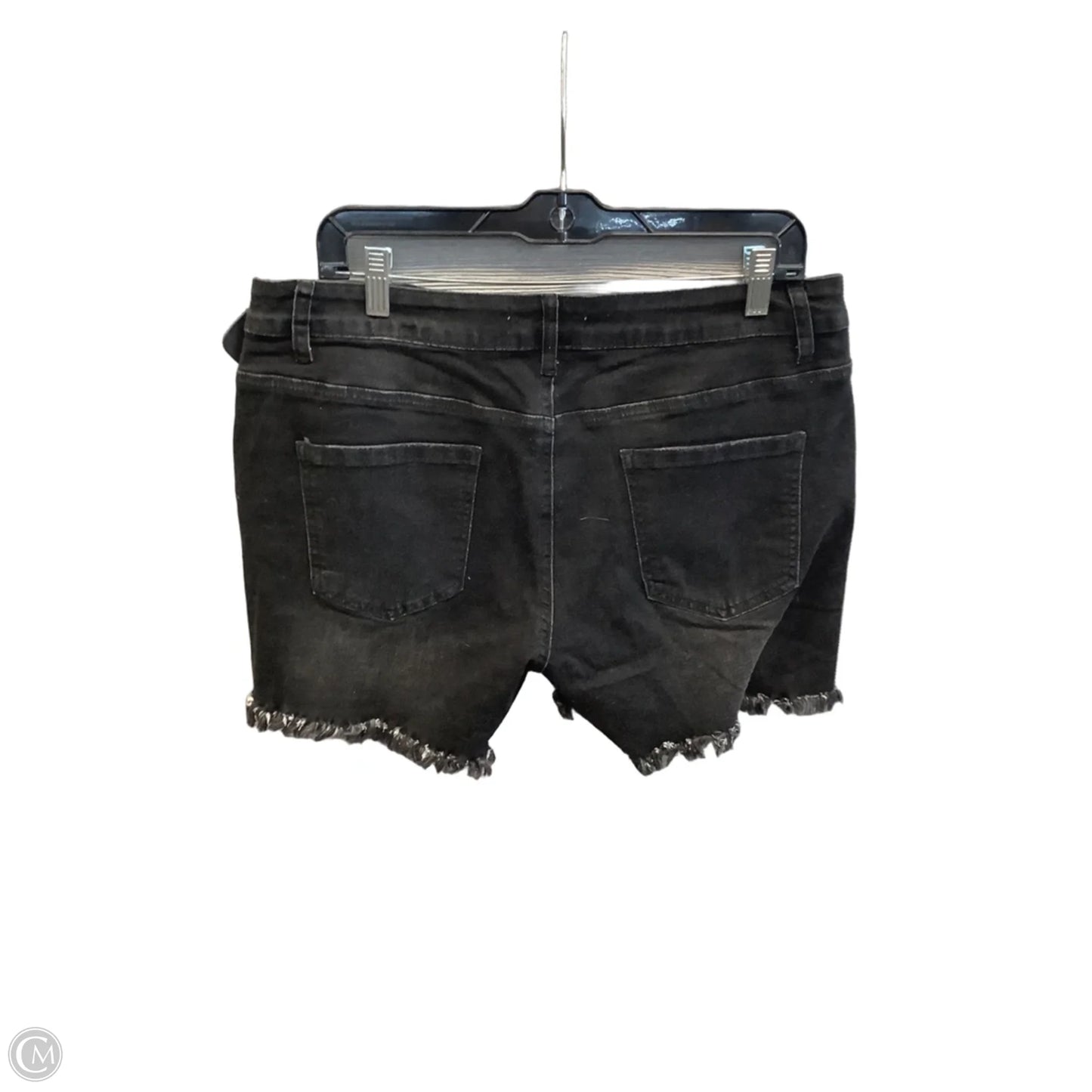 Shorts By Clothes Mentor In Black Denim, Size: 14