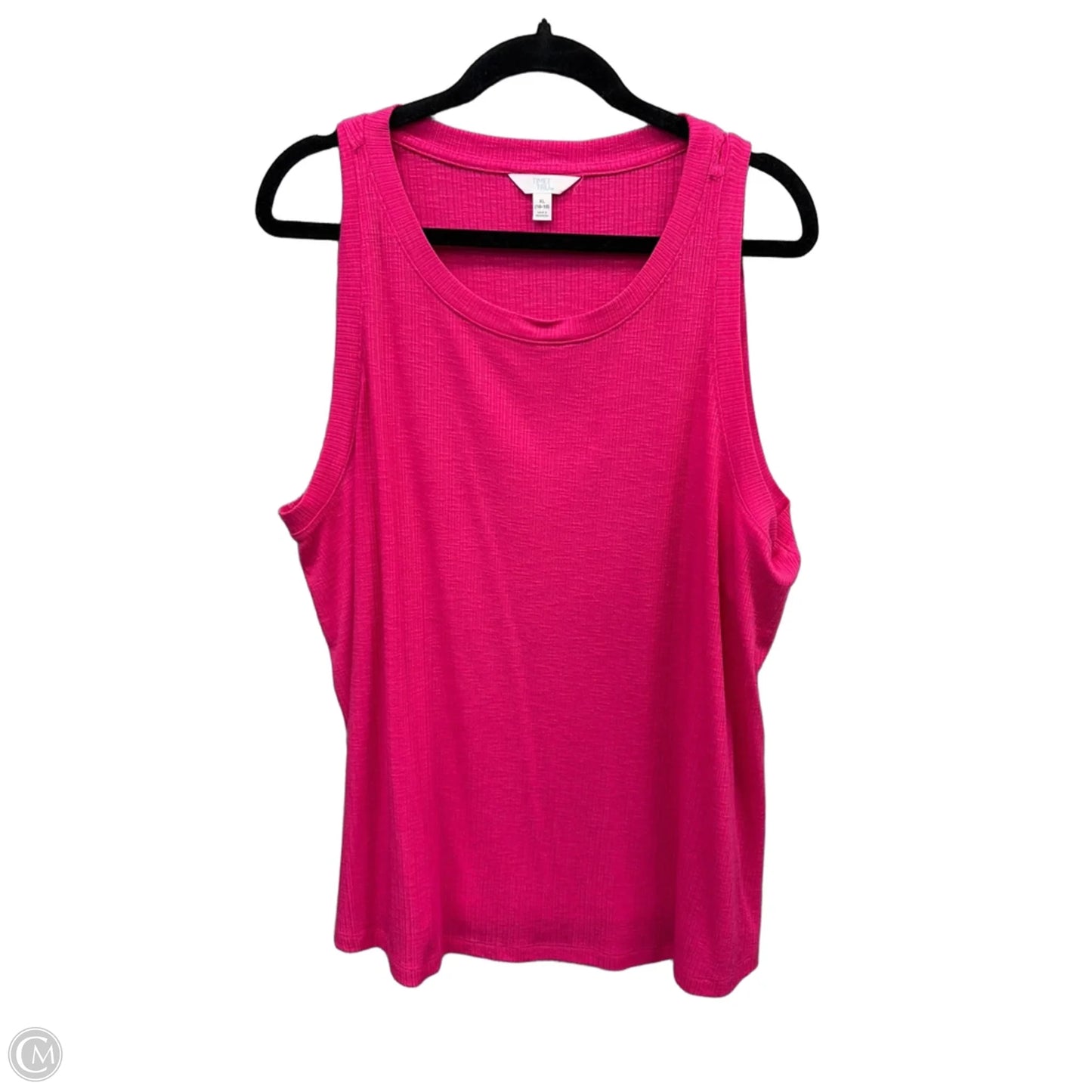 Top Sleeveless Basic By Time And Tru In Pink, Size: Xl