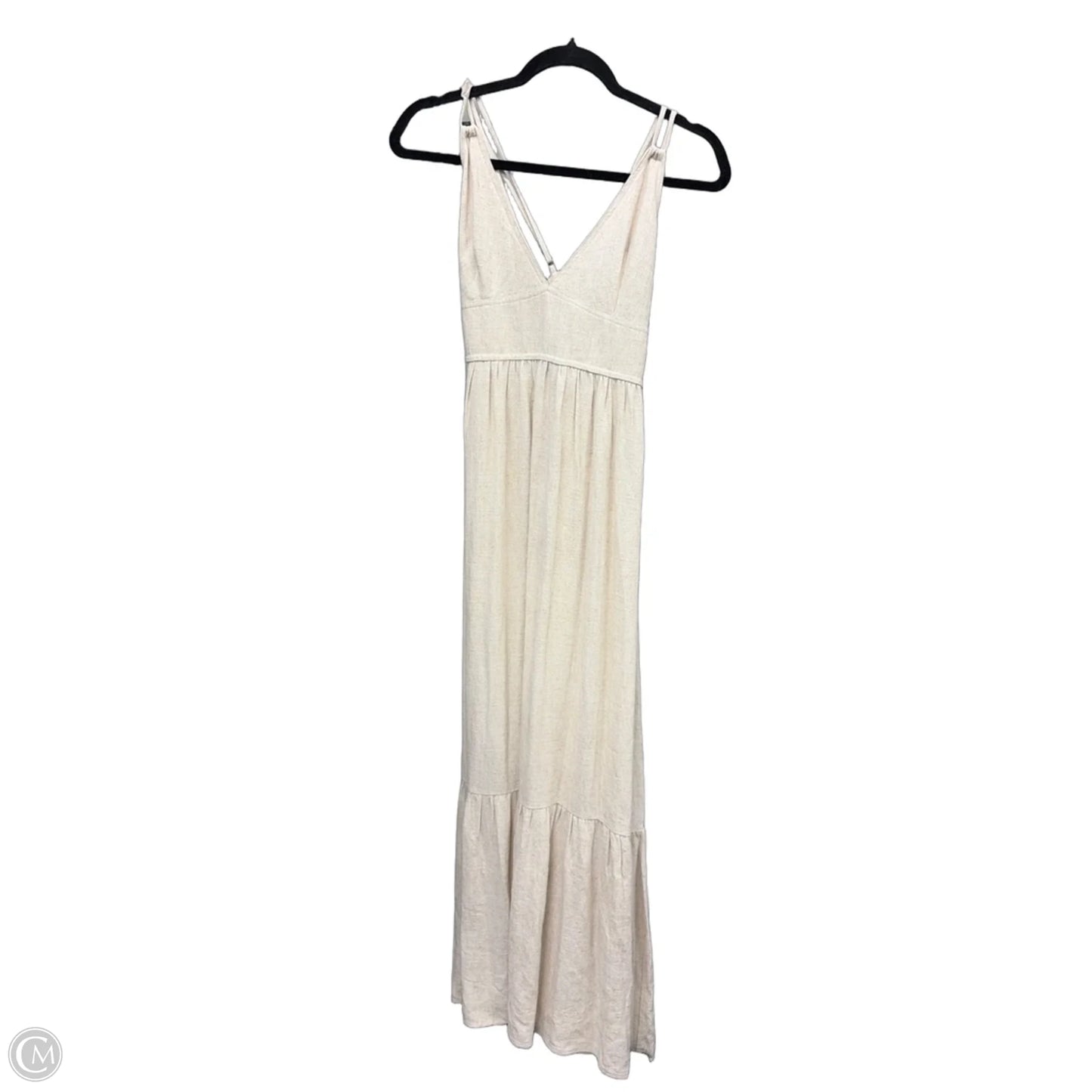 Dress Casual Maxi By Haute Monde In Tan, Size: M