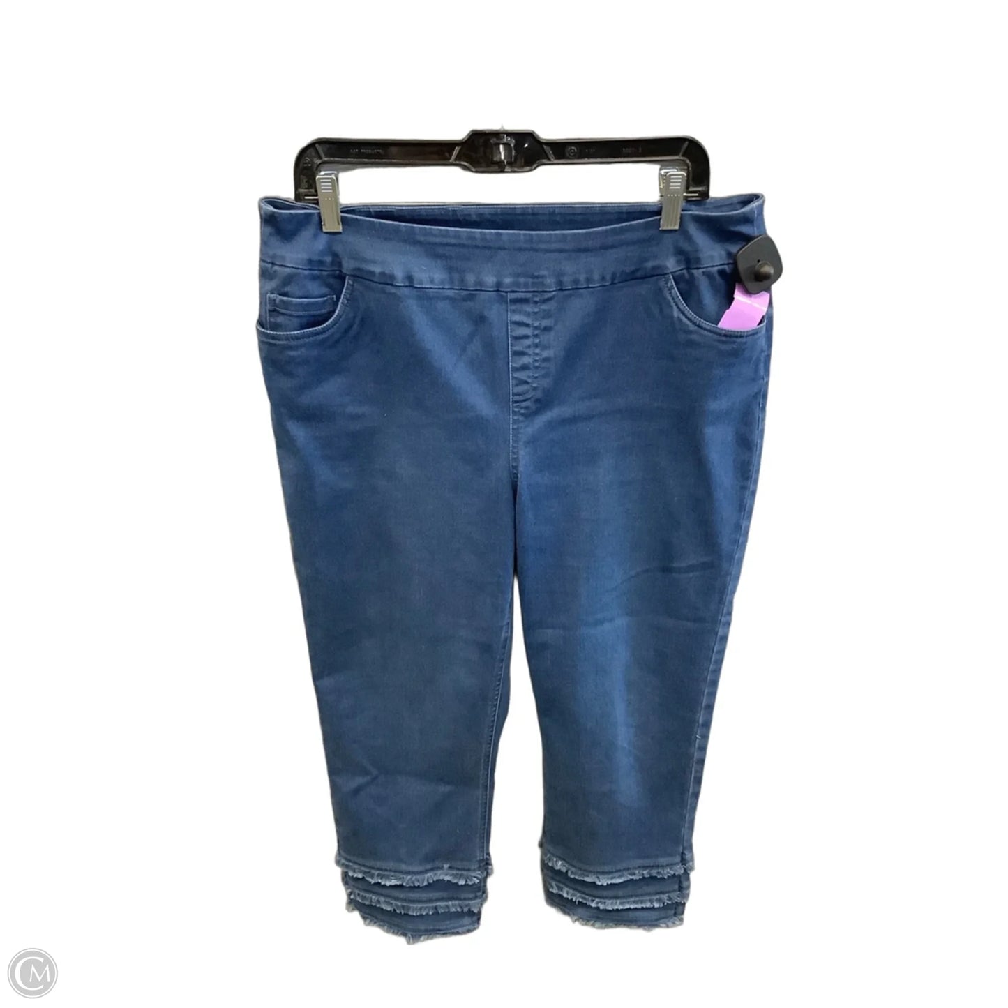Capris By Lulu B In Blue Denim, Size: 14