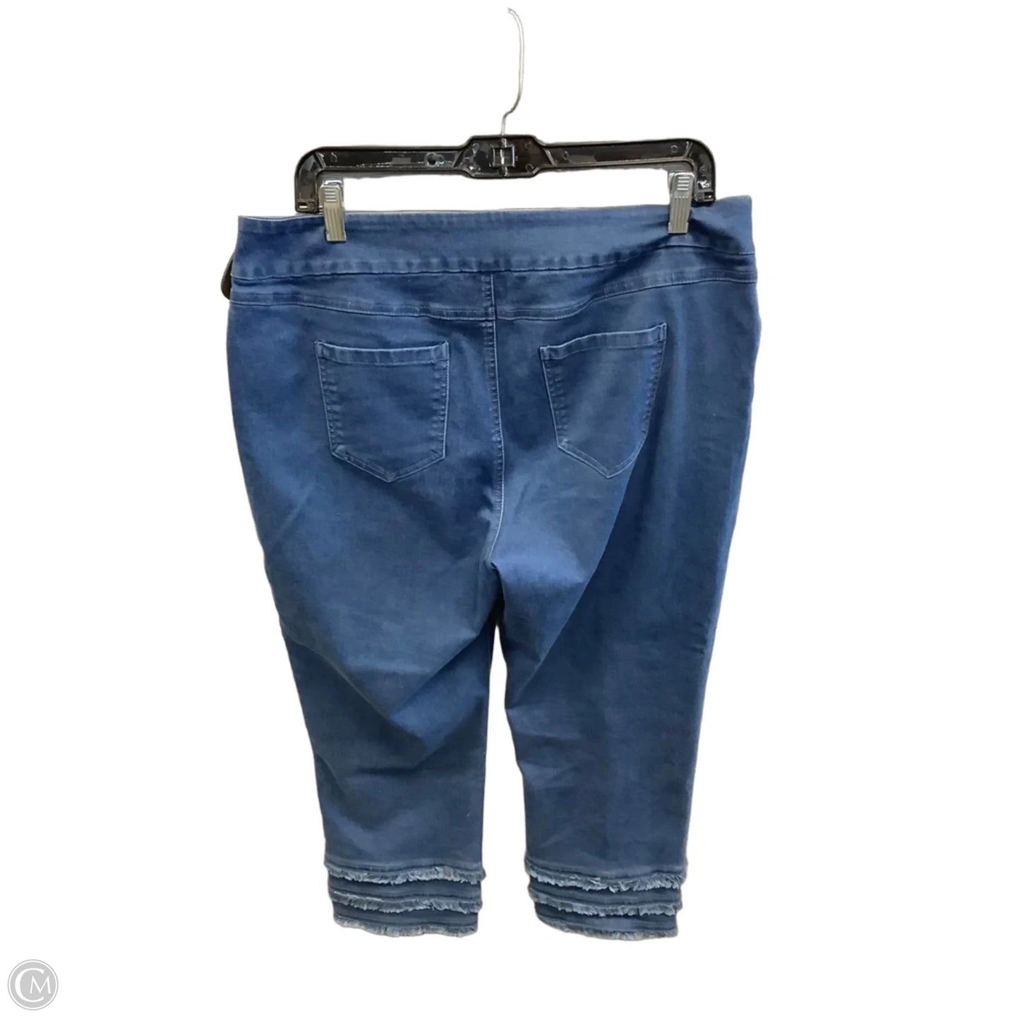 Capris By Lulu B In Blue Denim, Size: 14