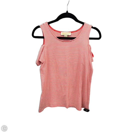 Top Short Sleeve By Michael By Michael Kors In Striped Pattern, Size: S