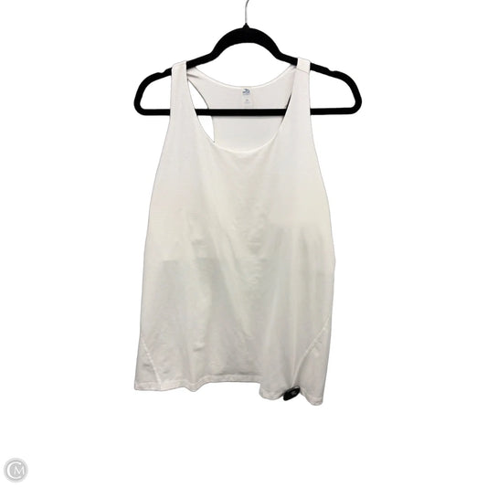 Athletic Tank Top By Mta Sport In White, Size: 2x