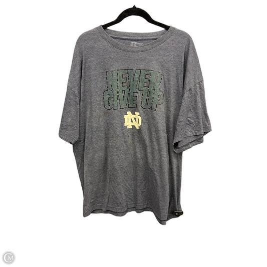 Top Short Sleeve By Clothes Mentor In Grey, Size: 3x