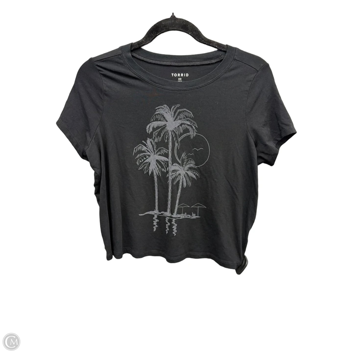 Top Short Sleeve By Torrid In Black, Size: M