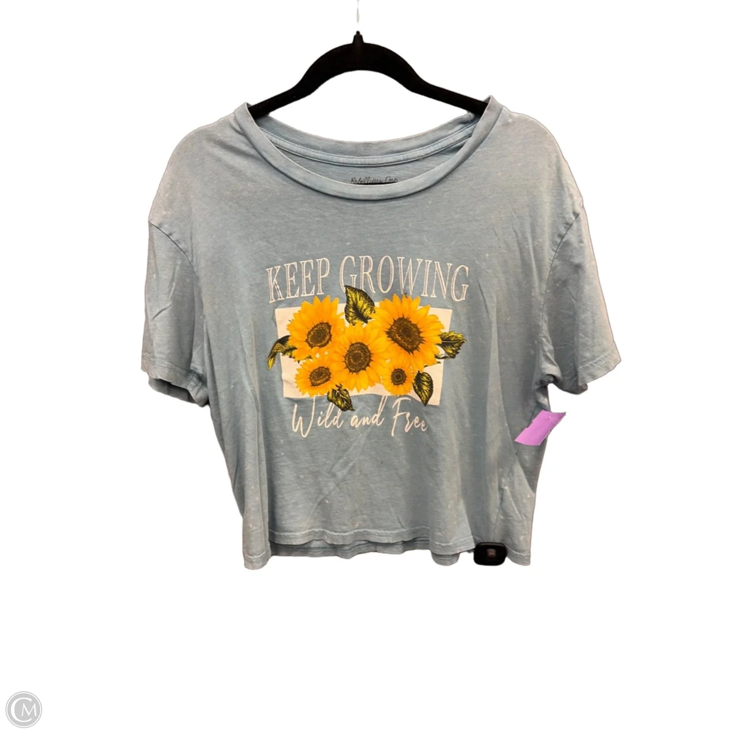 Top Short Sleeve By Clothes Mentor In Blue, Size: M