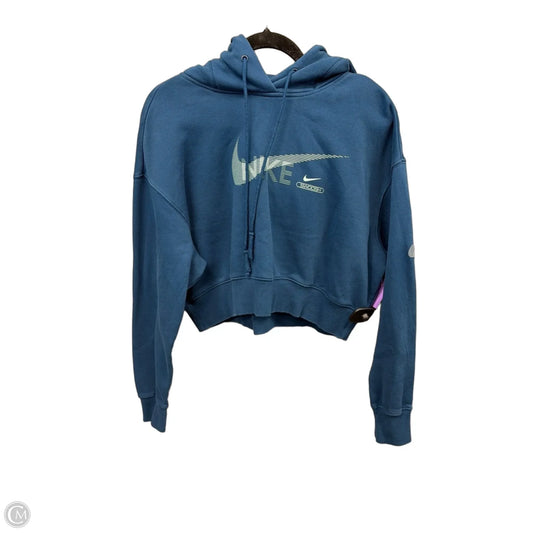 Sweatshirt Hoodie By Nike Apparel In Blue, Size: M