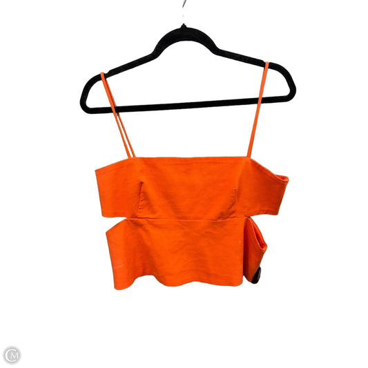 Top Sleeveless By Zara In Orange, Size: Xl