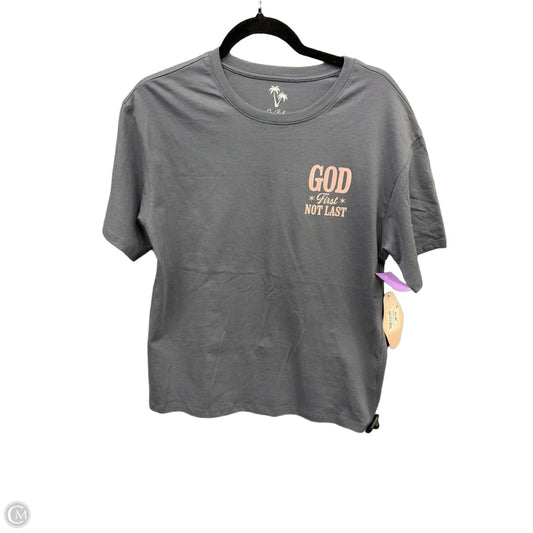 Top Short Sleeve By Clothes Mentor In Blue, Size: L