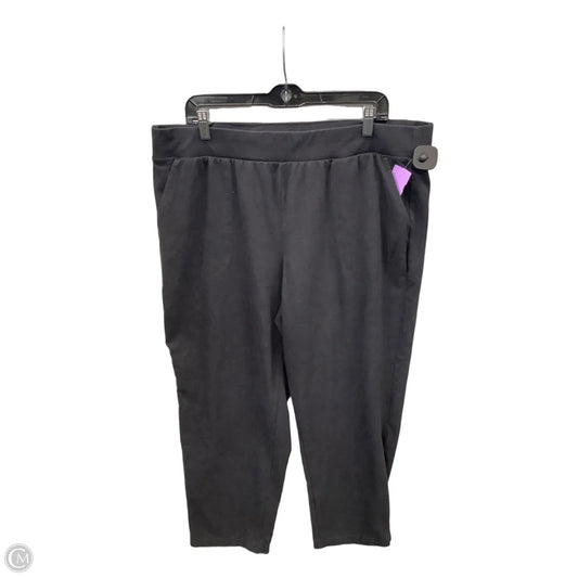 Pants Lounge By Croft And Barrow In Black, Size: 18