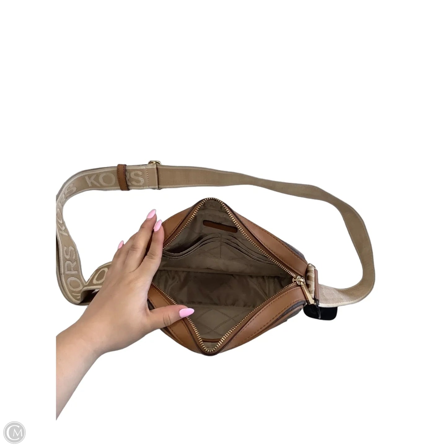 Crossbody Designer By Michael Kors, Size: Medium