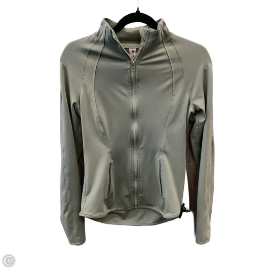 Athletic Jacket By Yogalicious In Green, Size: S
