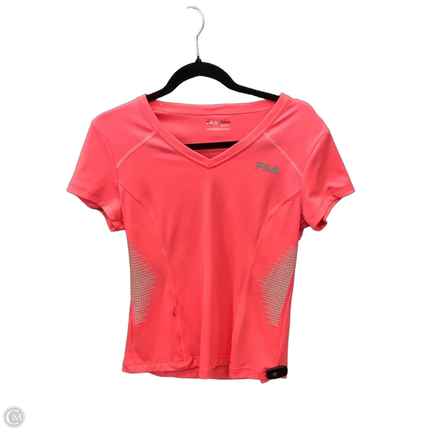 Athletic Top Short Sleeve By Fila In Pink, Size: M