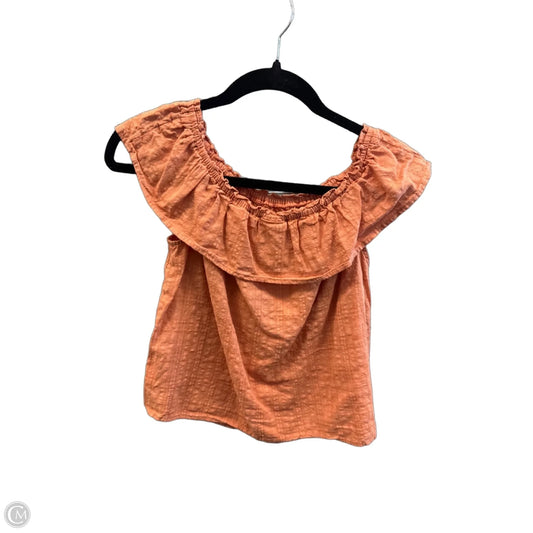 Top Sleeveless By Ana In Orange, Size: S