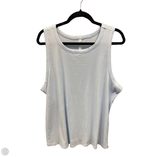 Top Sleeveless Basic By Stylus In Blue, Size: 2x