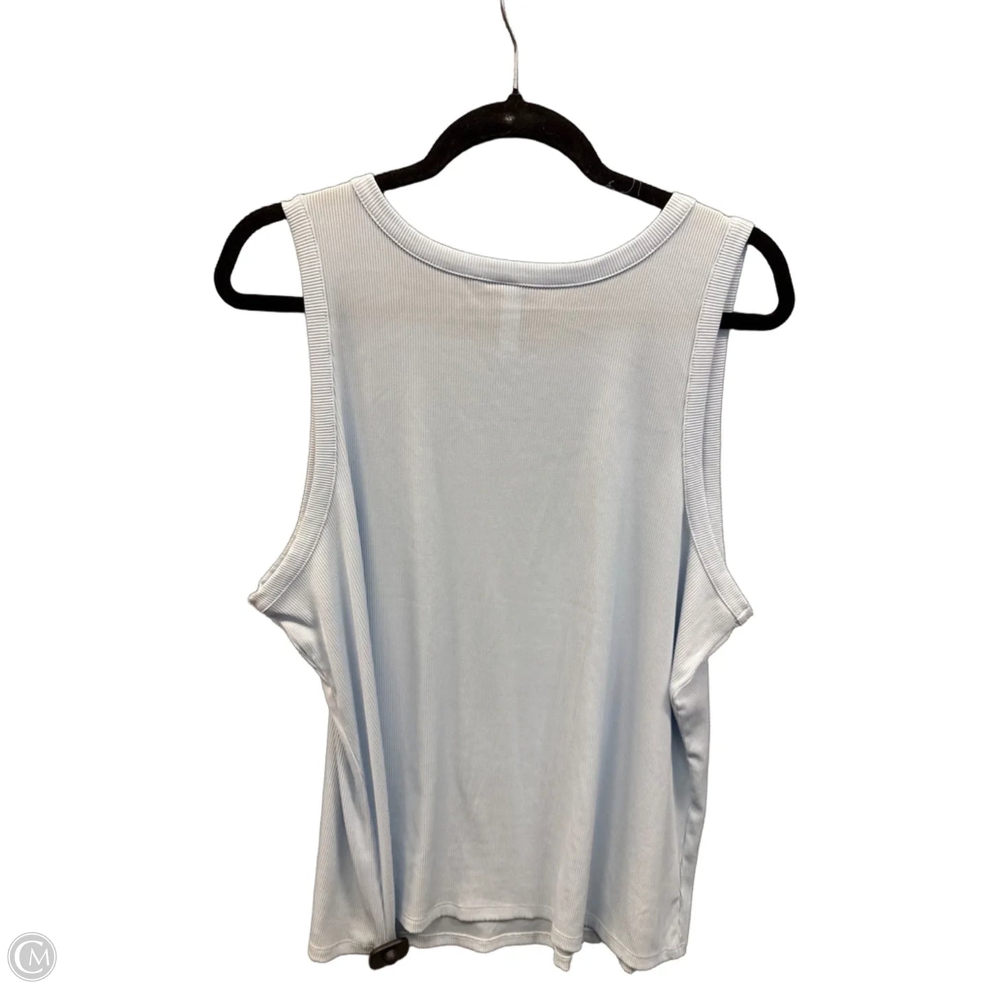 Top Sleeveless Basic By Stylus In Blue, Size: 2x