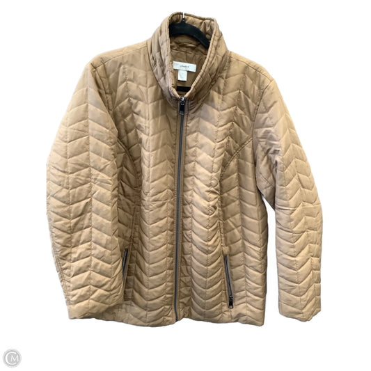 Jacket Puffer & Quilted By Cj Banks In Brown, Size: 1x