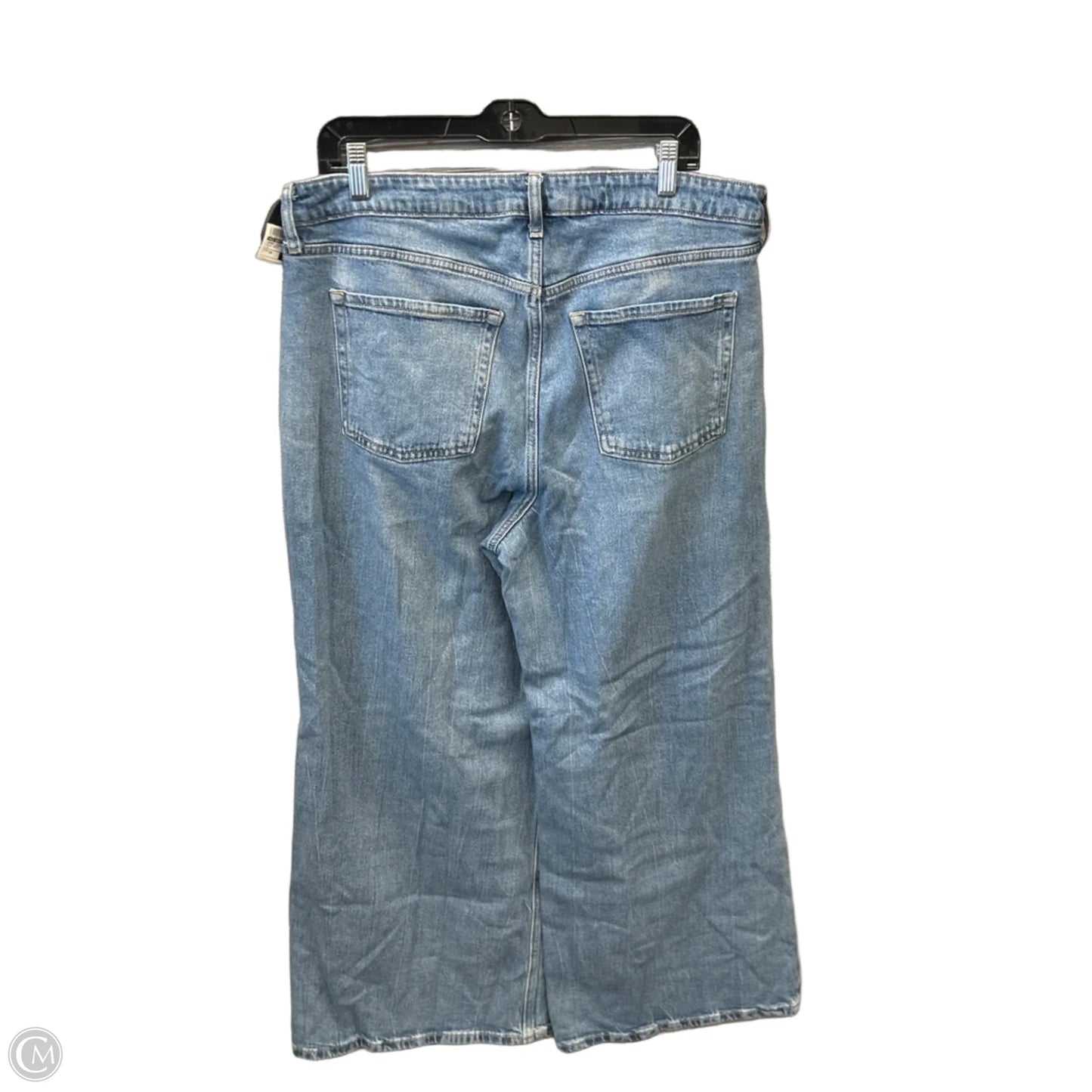 Jeans Wide Leg By Old Navy In Blue Denim, Size: 14