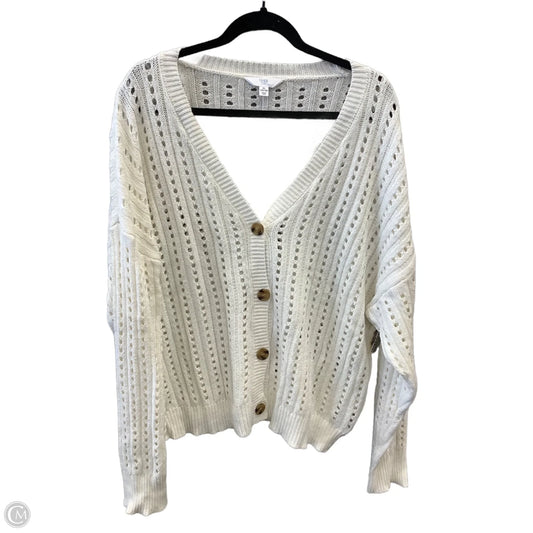 Sweater By Time And Tru In White, Size: Xl