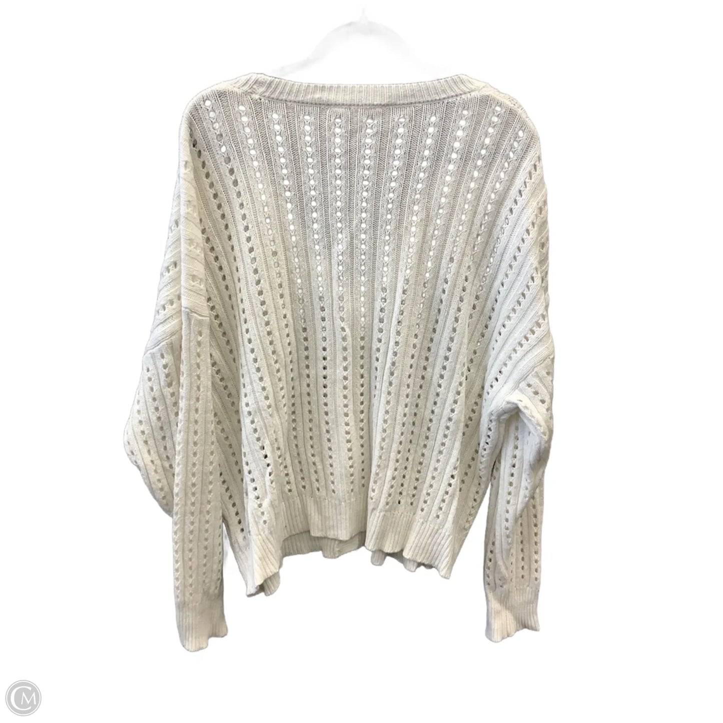 Sweater By Time And Tru In White, Size: Xl