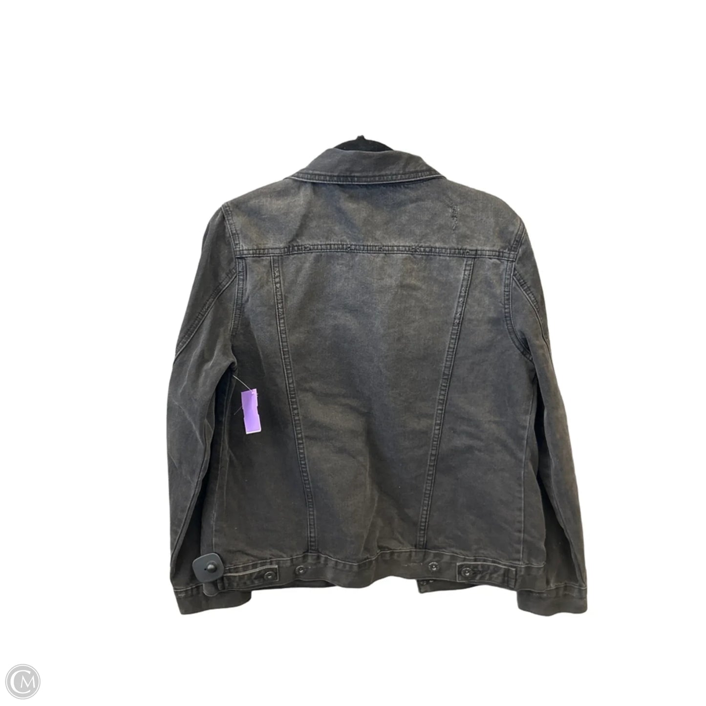 Jacket Denim By Wishlist In Black Denim, Size: L