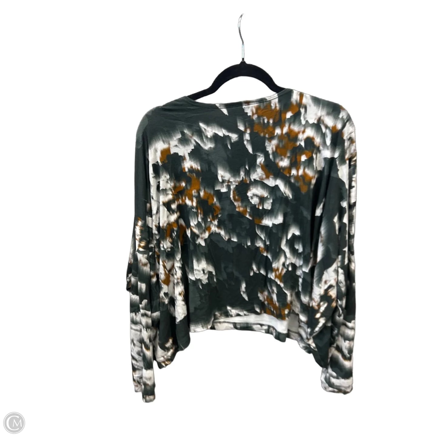 Top Long Sleeve By Bryn Walker In Tie Dye Print, Size: Xl