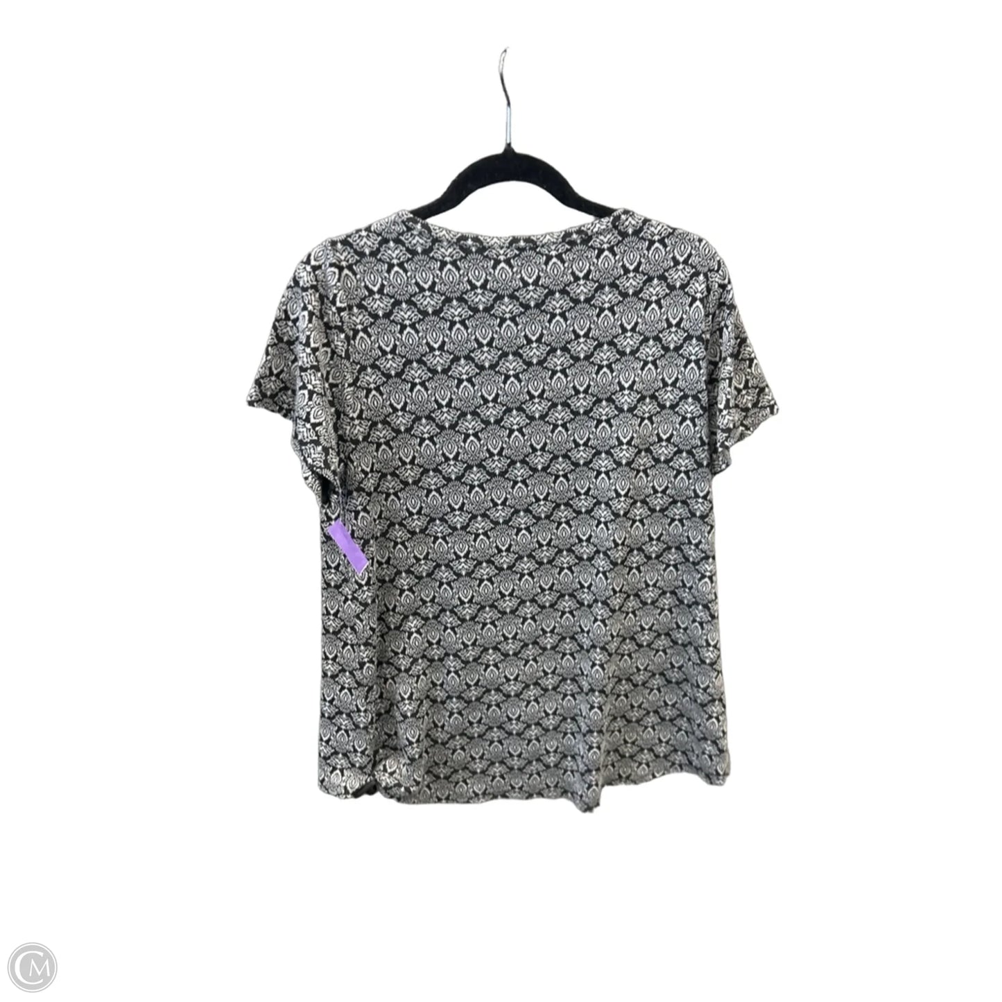 Tunic Short Sleeve By Lularoe In Black, Size: L
