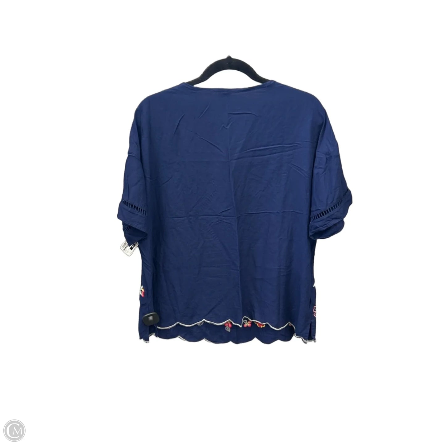 Top Short Sleeve By Time And Tru In Blue, Size: M