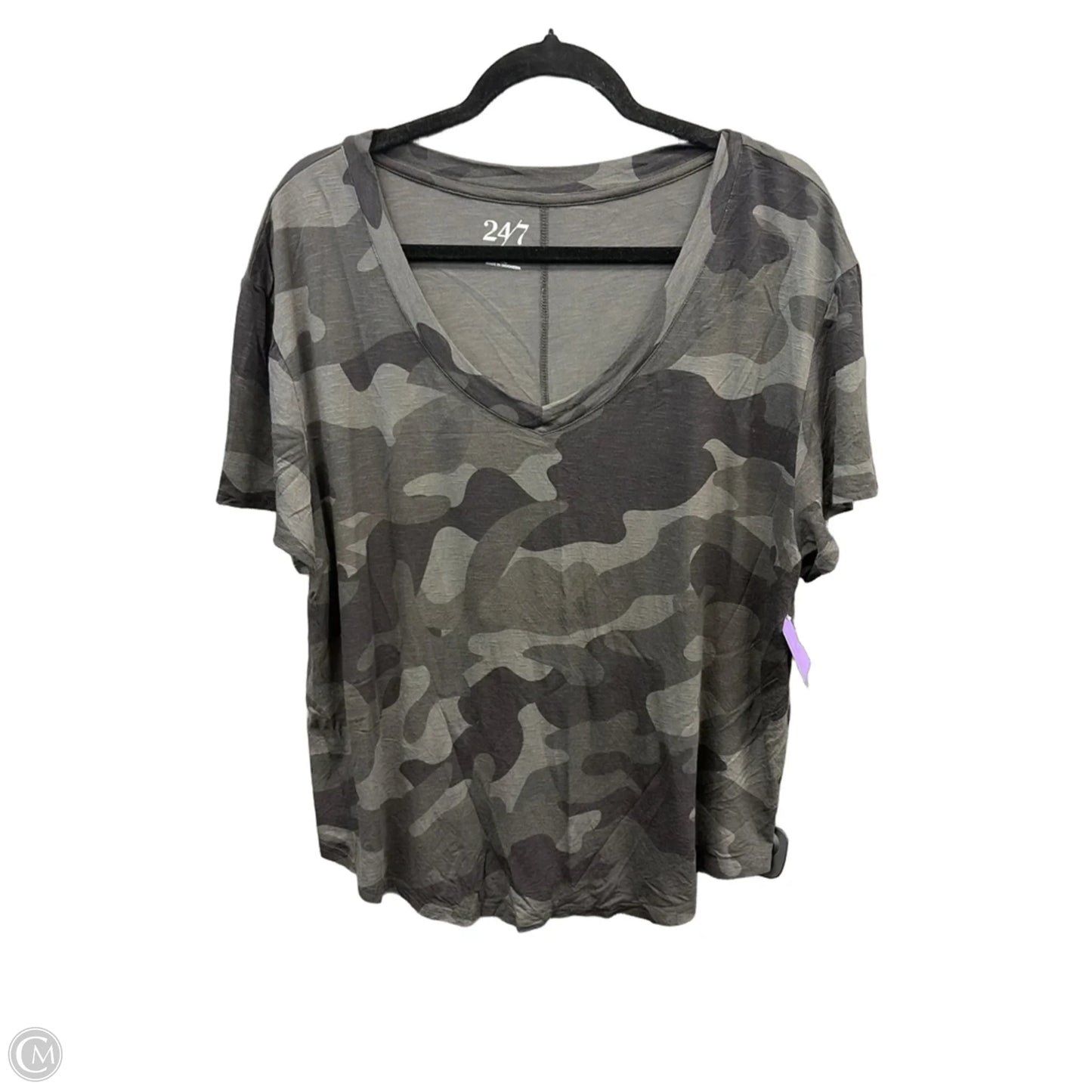 Tunic Short Sleeve By Maurices In Camouflage Print, Size: Xl