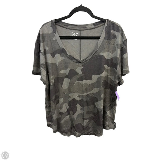 Tunic Short Sleeve By Maurices In Camouflage Print, Size: Xl