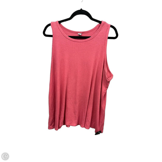 Top Sleeveless Basic By Old Navy In Pink, Size: Xl