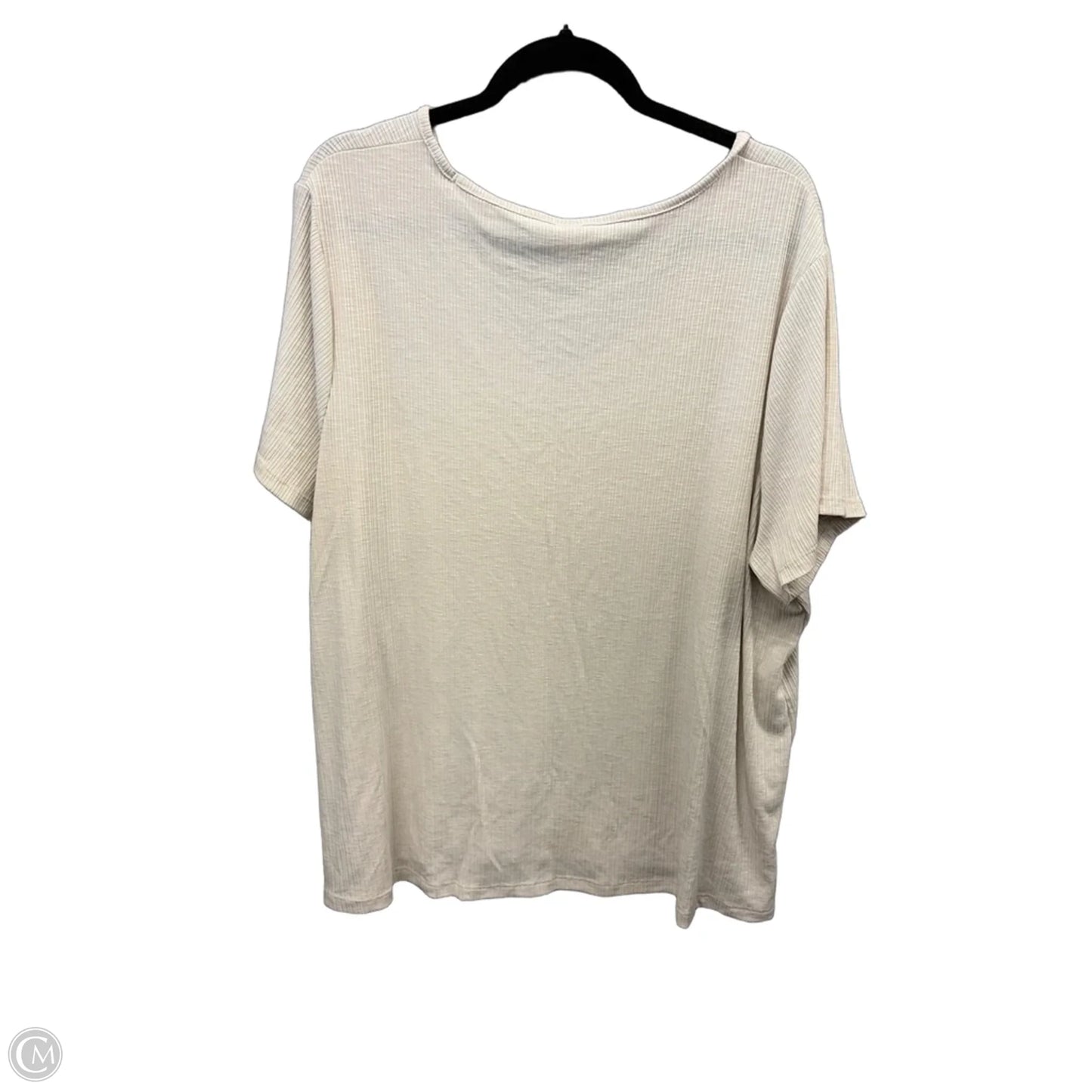Top Short Sleeve Basic By Old Navy In Cream, Size: Xxl
