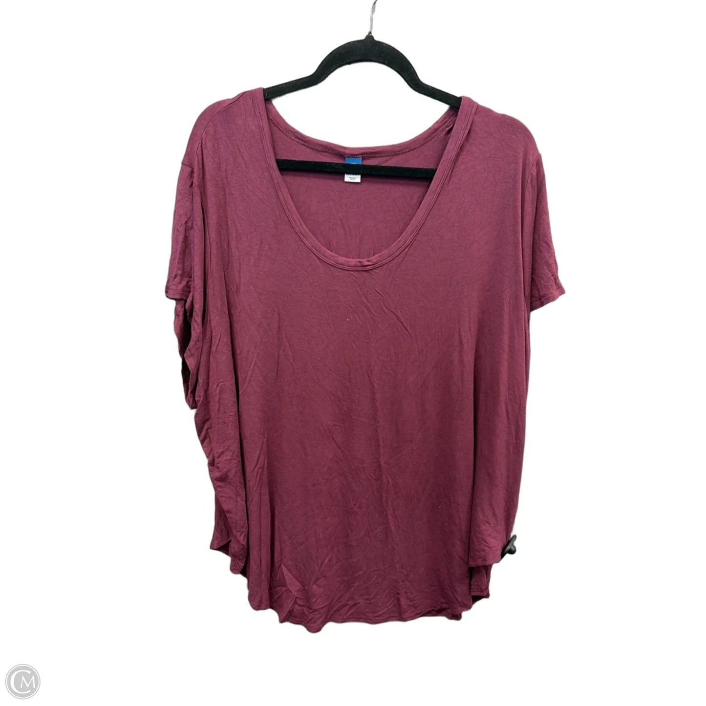 Tunic Short Sleeve By Old Navy In Purple, Size: Xxl