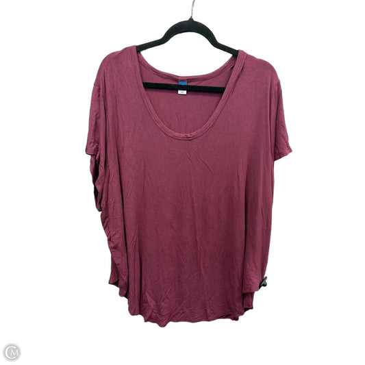 Tunic Short Sleeve By Old Navy In Purple, Size: Xxl