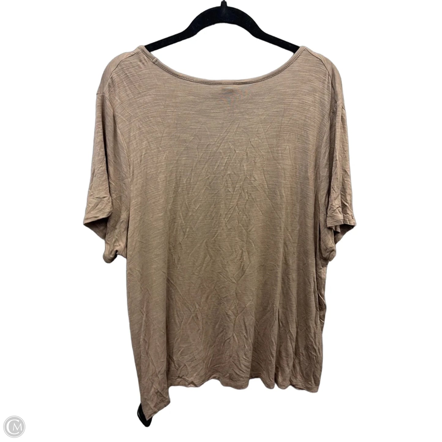 Top Short Sleeve Basic By Old Navy In Brown, Size: Xxl