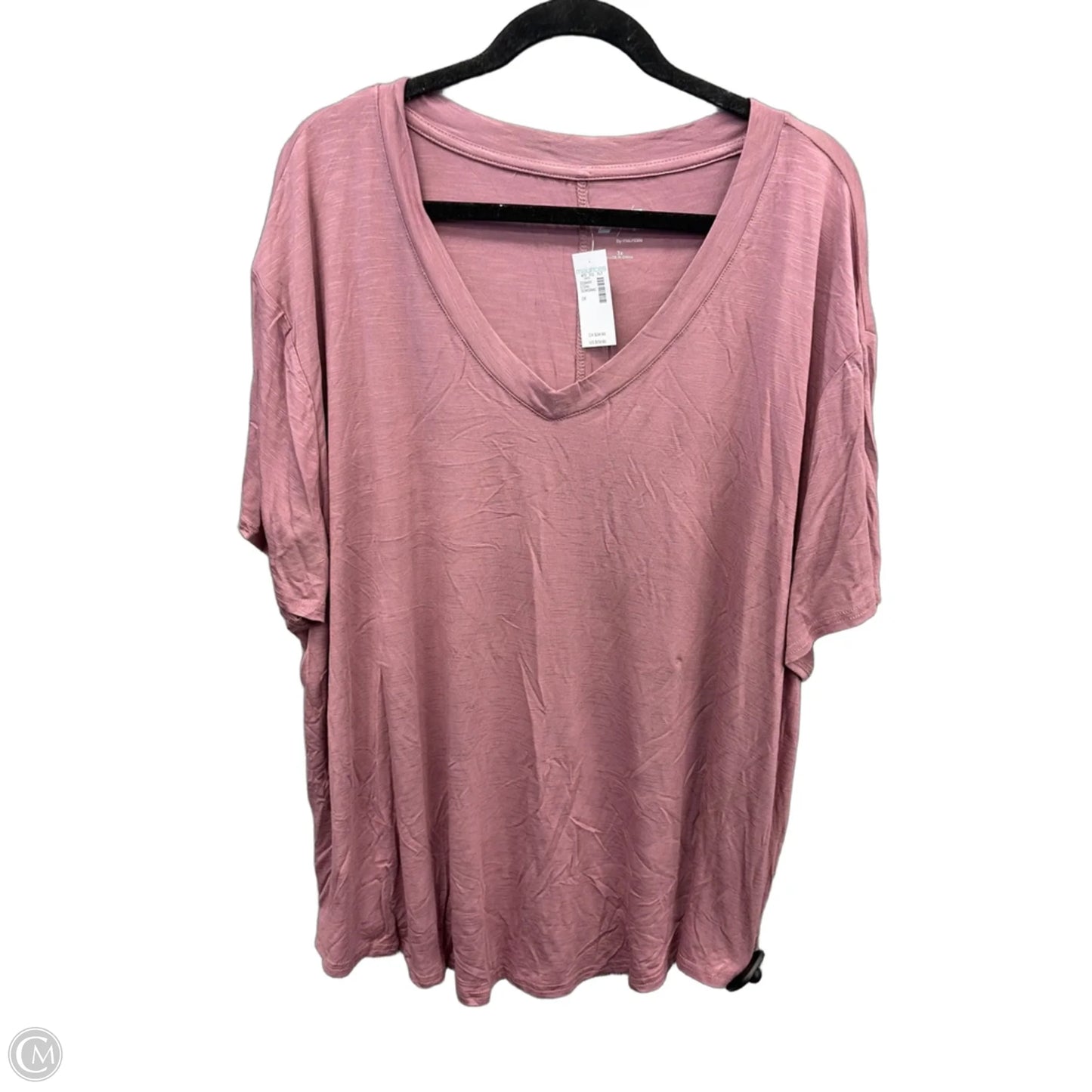 Tunic Short Sleeve By Maurices In Pink, Size: 3x