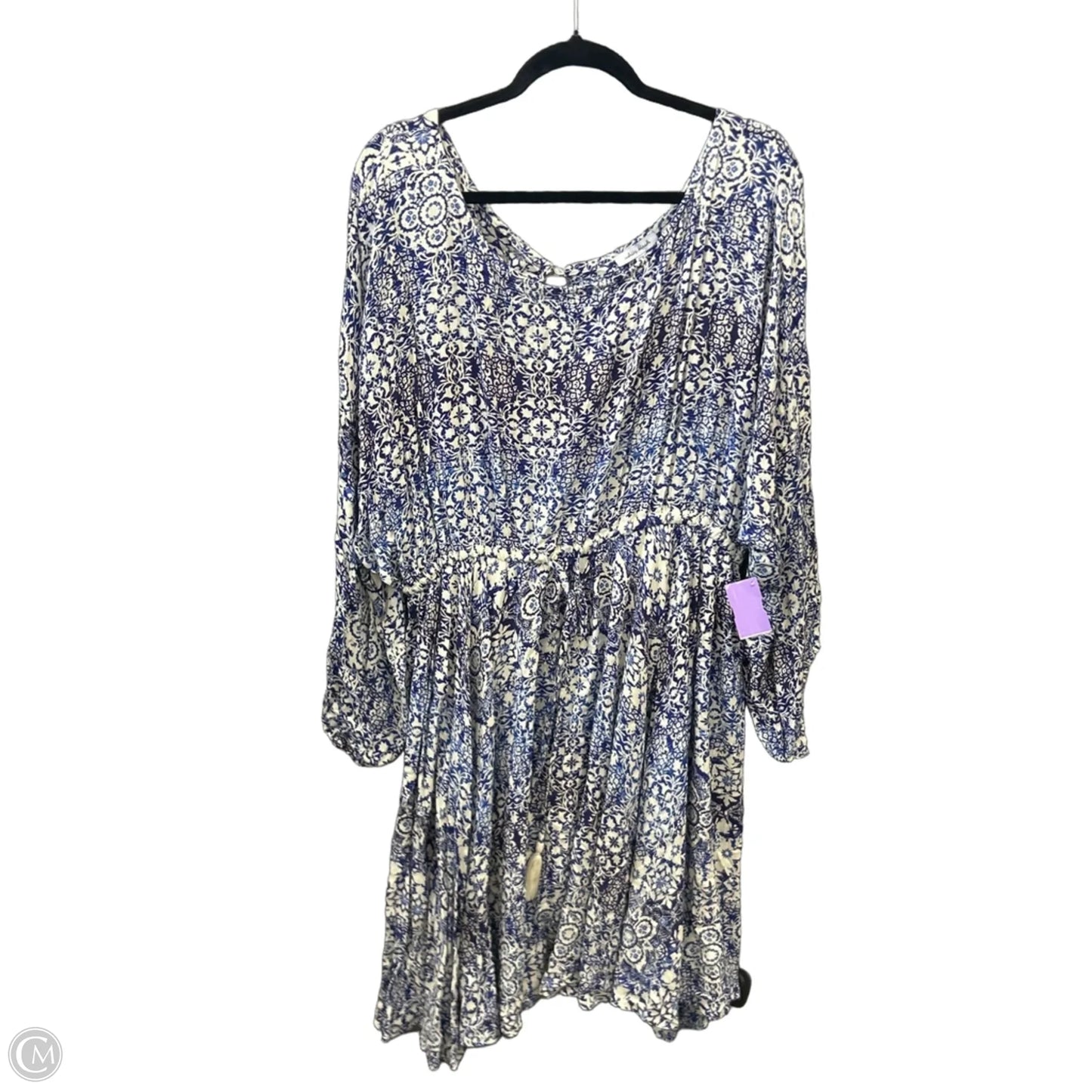 Dress Casual Midi By White Birch In Blue, Size: 2x