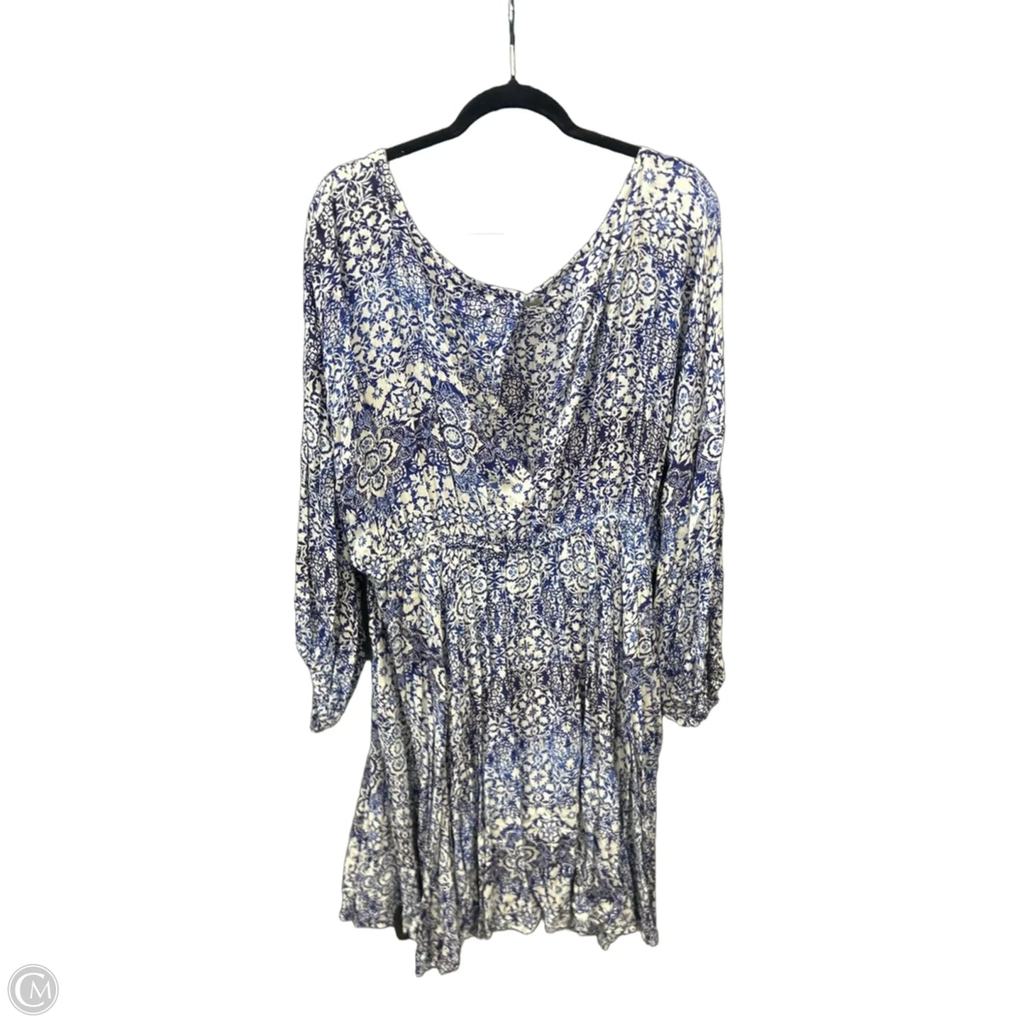 Dress Casual Midi By White Birch In Blue, Size: 2x