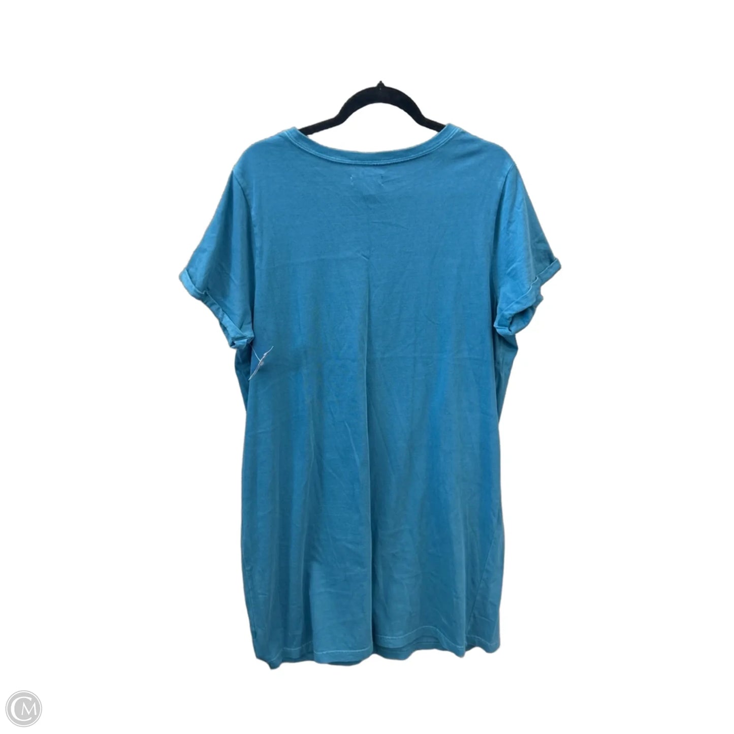 Dress Casual Midi By Sonoma In Blue, Size: Xxl