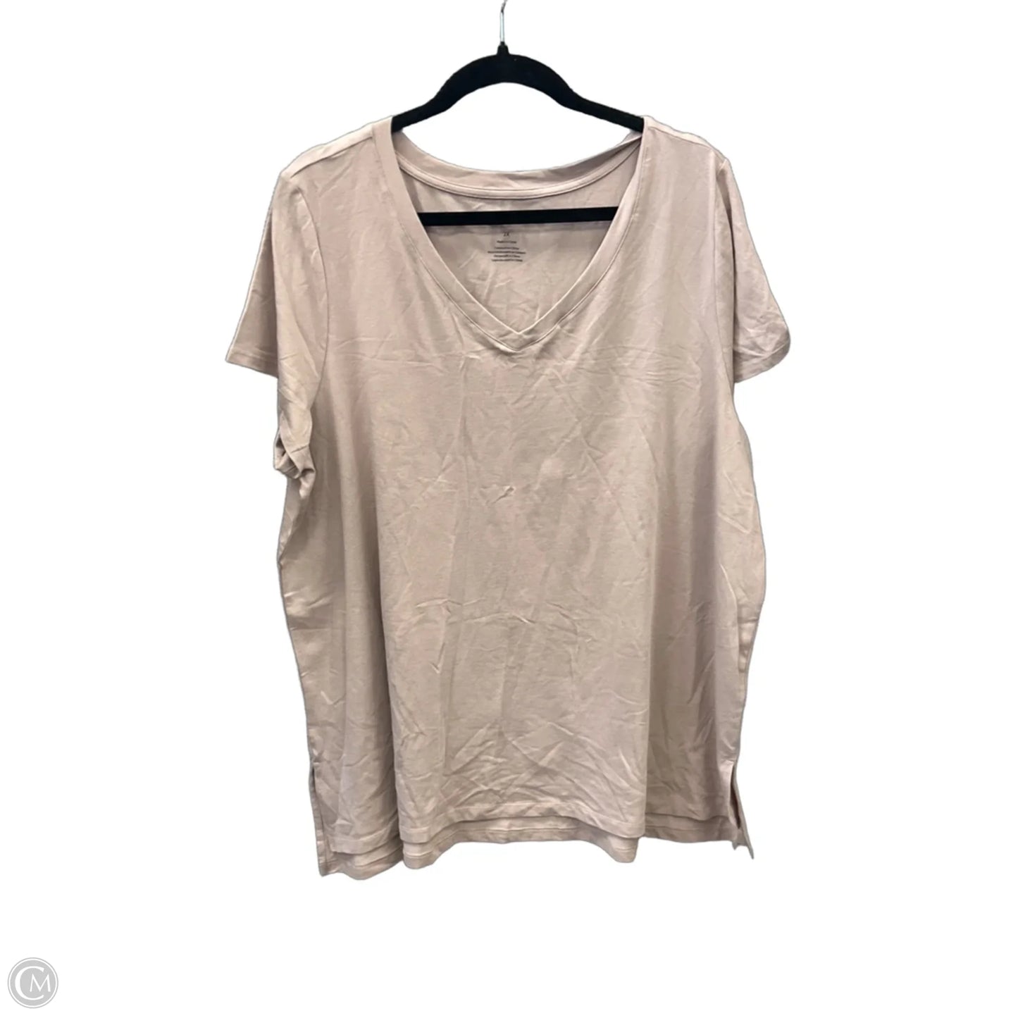 Tunic Short Sleeve By Jones New York In Brown, Size: 2x