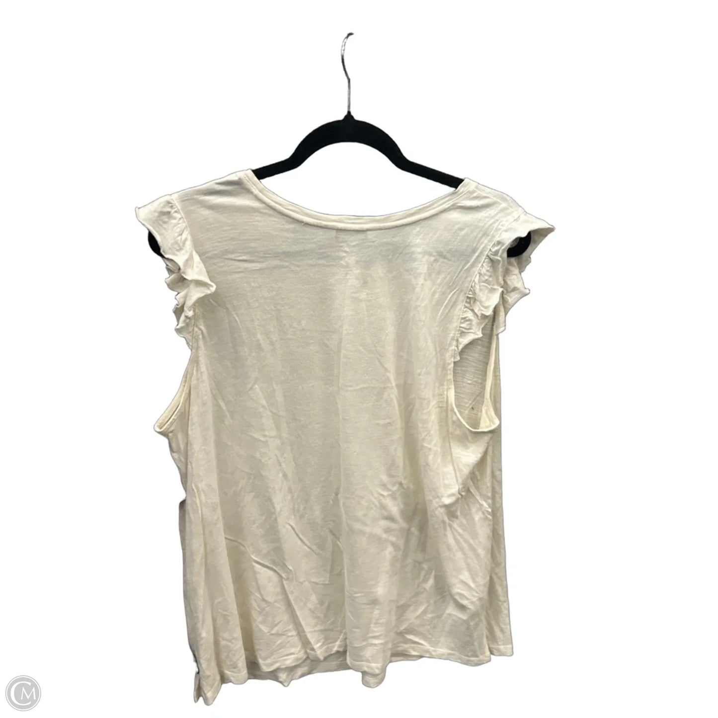 Top Sleeveless By Nine West In White, Size: 2x