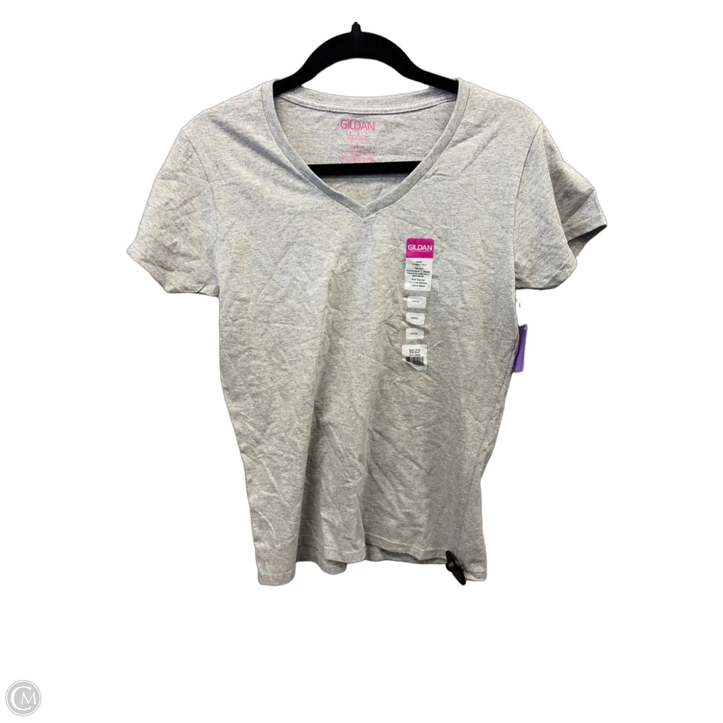 Top Short Sleeve Basic By Gildan In Grey, Size: M