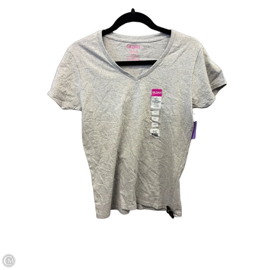 Top Short Sleeve Basic By Gildan In Grey, Size: M