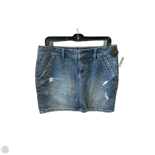 Skirt Mini & Short By Apt 9 In Blue Denim, Size: 12