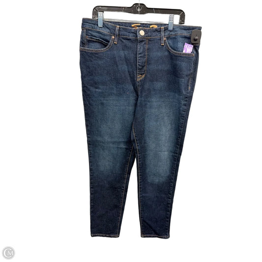 Jeans Skinny By Seven 7 In Blue Denim, Size: 16