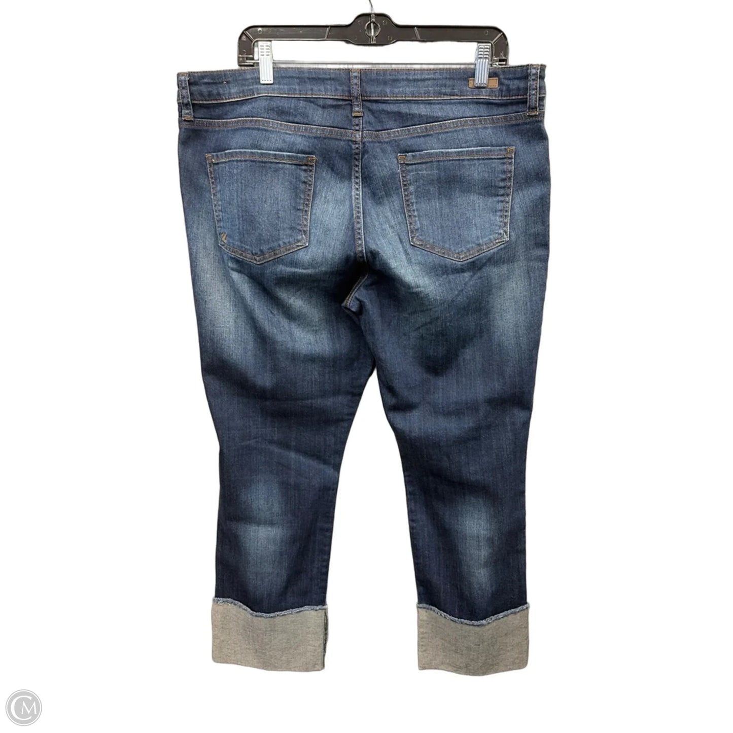 Jeans Straight By Kut In Blue Denim, Size: 16