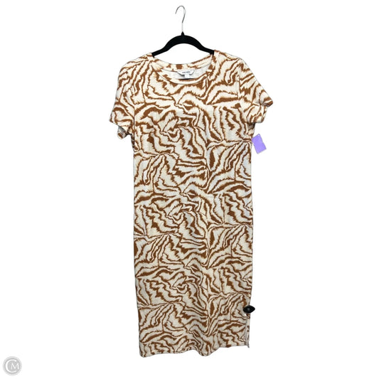 Dress Casual Midi By Nine West In Tan, Size: M