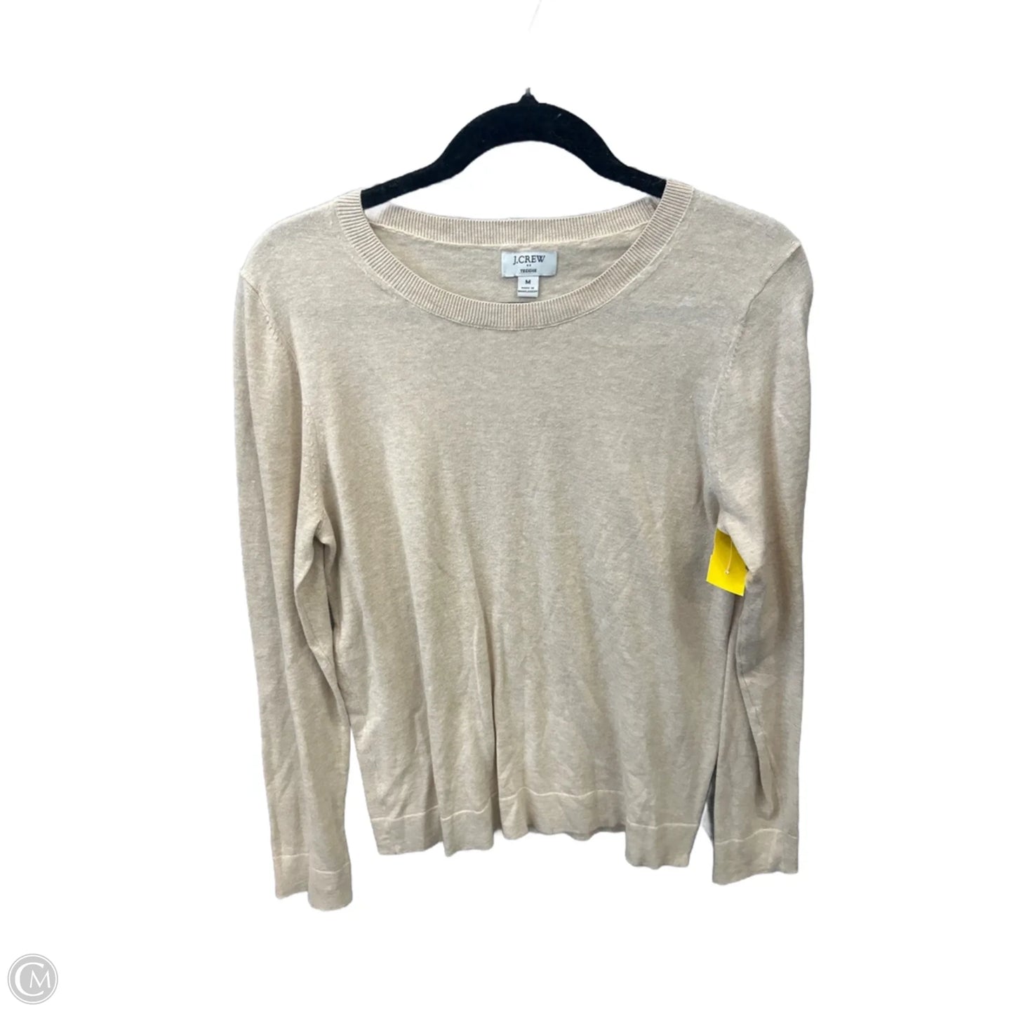 Top Long Sleeve By J. Crew In Cream, Size: M